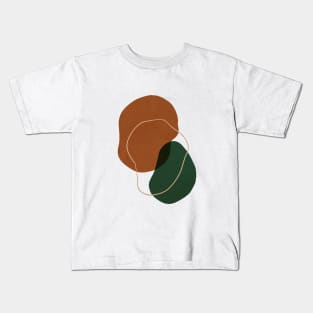 Mid Century Modern, Abstract Shapes Illustration 5.1 Kids T-Shirt